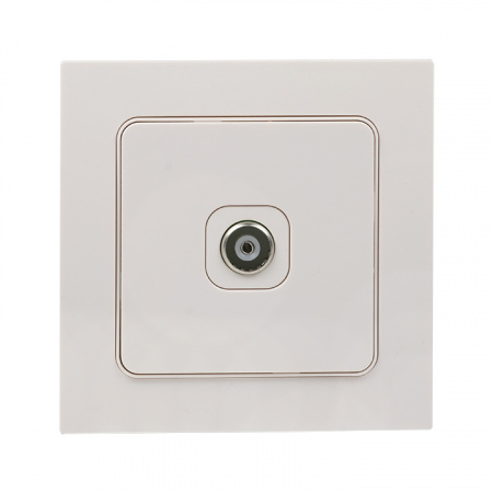 EKF PROxima Стокгольм Белый Розетка TV, 75Ом, 5-862МГц