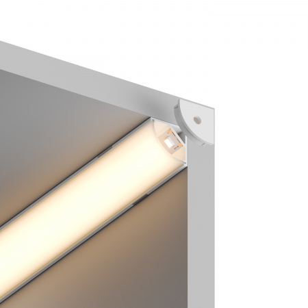 Накладной угловой внутренний профиль для светодиодной ленты Line HSBL_0197-2м, белый