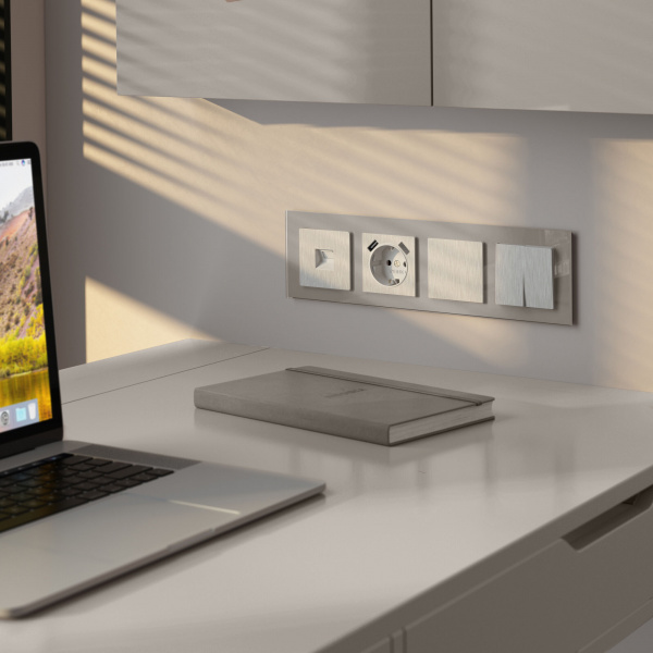 Накладка для USB розетки перламутровый рифленый W1179513