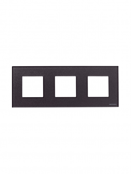 ABB NIE Zenit Стекло кофейное Рамка 3-я 2+2+2 мод