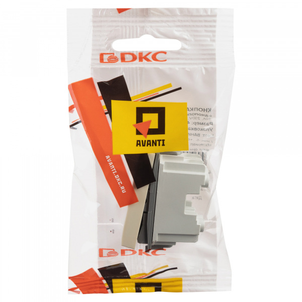 DKC Avanti Ванильная дымка Кнопка 1 модуль