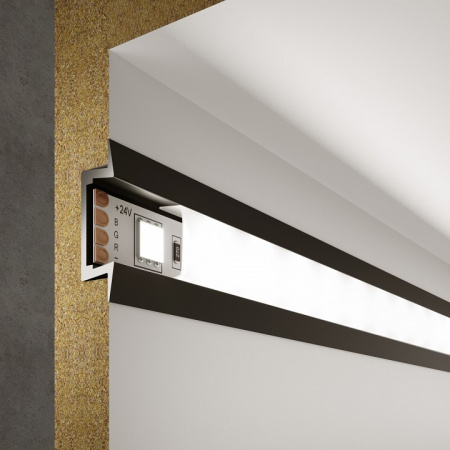 Встраиваемый алюминиевый профиль черный/белый для светодиодной ленты LL-2-ALP007 Elektrostandard LL-2-ALP007 a053623