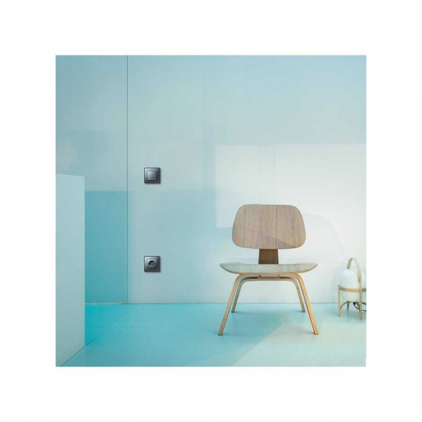 Simon 82 Detail Алюминий Комплект накладок (2 шт) для 2-х клав. механизма упр. работой жалюзи