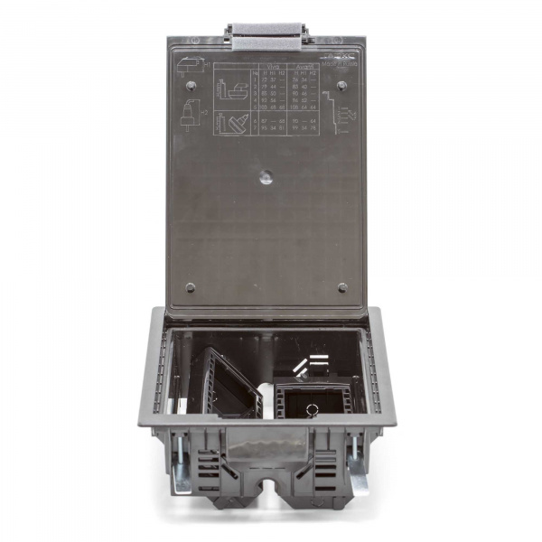 DKC Лючок напольный c изменяемой глубиной, 12 модулей