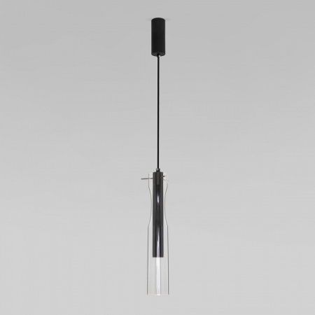 Подвесной светильник LED со стеклянным плафоном 50253/1 LED черный Eurosvet Swan