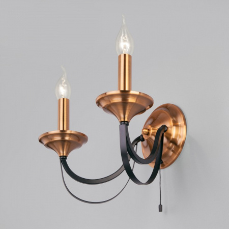 Бра в стиле лофт 60098/2 черный Eurosvet Lazzaro