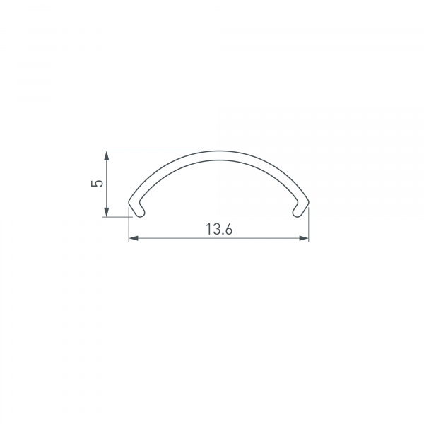 Arlight Экран ARH-ROUND-D16-2000 OPAL-PM (Пластик)