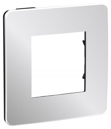 SE Unica Studio Хром/Антрацит Рамка 1-ная