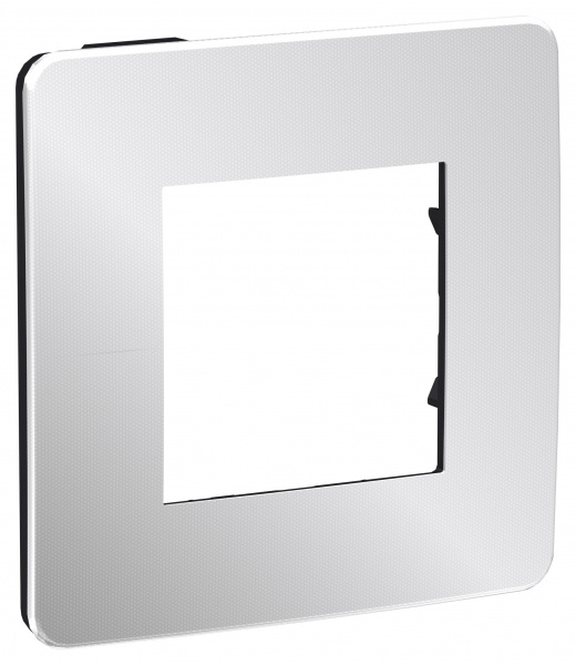 SE Unica Studio Хром/Антрацит Рамка 1-ная