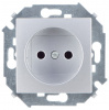 Simon 15 Алюминий Розетка б/з, 16А, 250В, винт.зажим