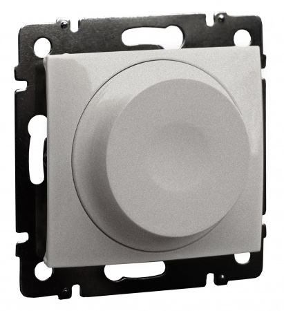 Legrand Valena Classic Алюминий Светорегулятор поворотный универсальный 2-проводный 5-300 Вт
