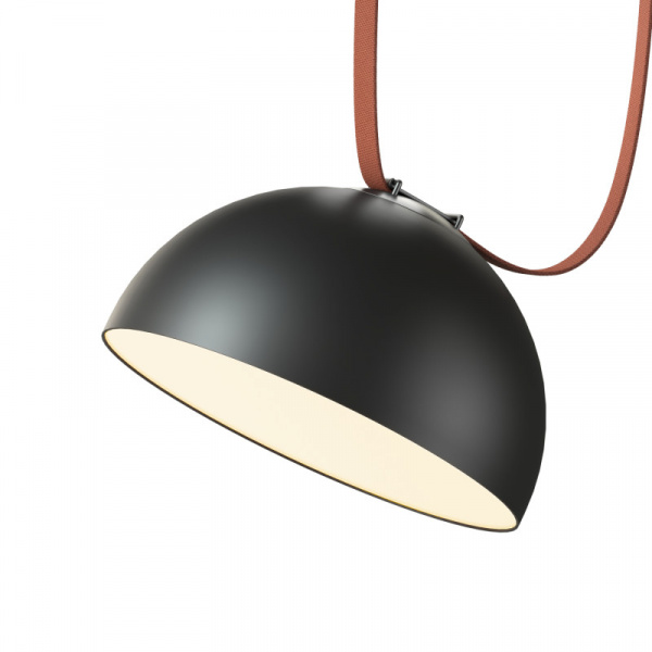 DK5563-BK Cветильник для трека-ремня Belty, серия Flow со светодиодом, D300*H171мм, 48V DC, 28W, RA90, 120°, 3000K, IP20, черный, алюминий