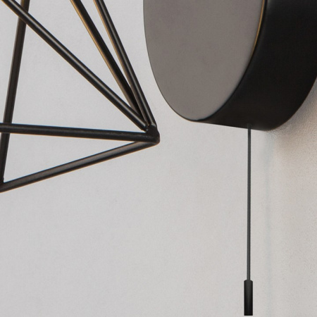 Бра в стиле лофт 70107/1 черный Eurosvet Trappola