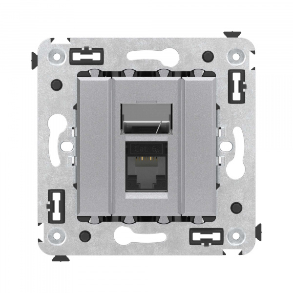 DKC Avanti Закаленная сталь Компьютерная розетка RJ-45 один  категория  6А