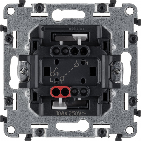 Legrand Valena LIFE DIY Алюм Выключатель 1-клавишный 10А 250В