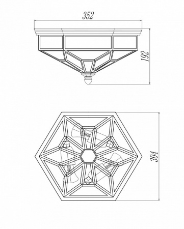 Потолочный светильник H356-CL-03-CH Maytoni Zeil