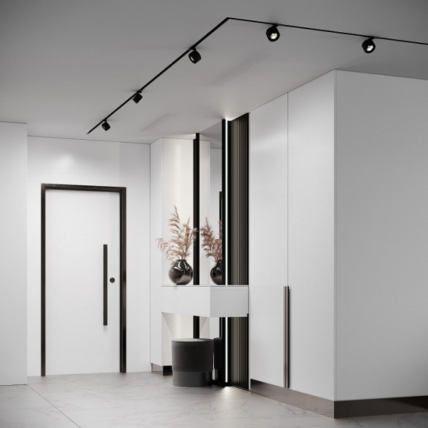 Slim Magnetic Трековый светильник 10W 4000K Stens (чёрный) 85198/01 Elektrostandard Slim Magnetic a066699