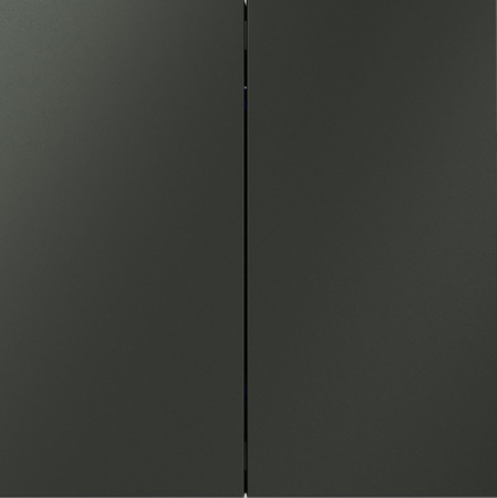 Выключатель с самовозвратом встраиваемый VOLTUM S70 двухклавишный 10А, (титан)