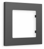 Рамка ALFA Techno (Графит Мягкое касание) 1-ая AF220801