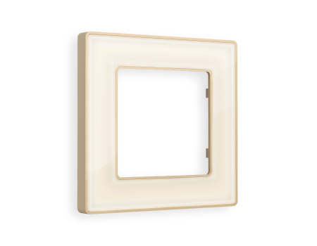 Рамка ALFA Arctic (Бежевый Стекло органическое/Шампань) 1-ая AF580341