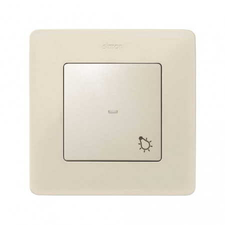 Simon 82 Detail Слоновая кость Клавиша с пиктограммой "свет"