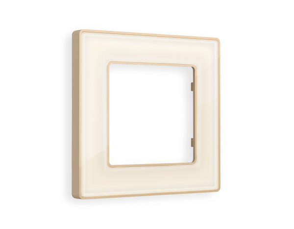 Рамка ALFA Arctic (Бежевый Стекло органическое/Шампань) 1-ая AF580341