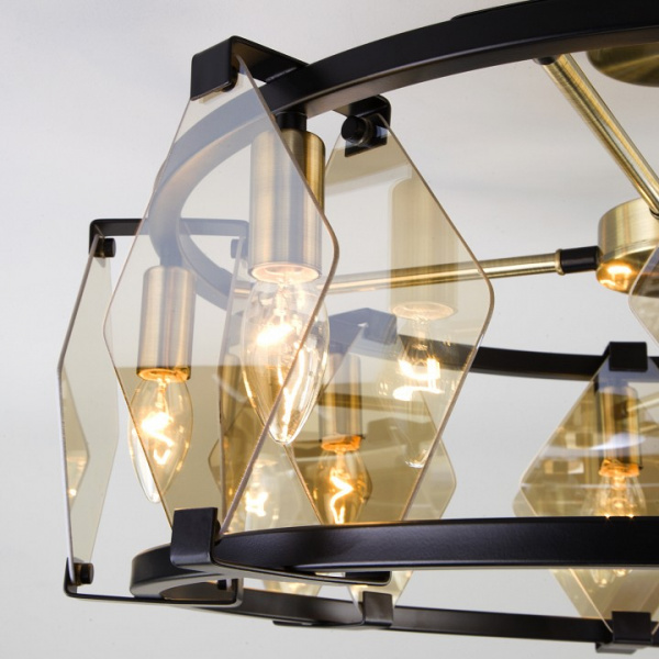 Умный потолочный светильник 60126/8 черный Eurosvet Aragon Умный потолочный светильник 60126/8 черный Eurosvet Aragon