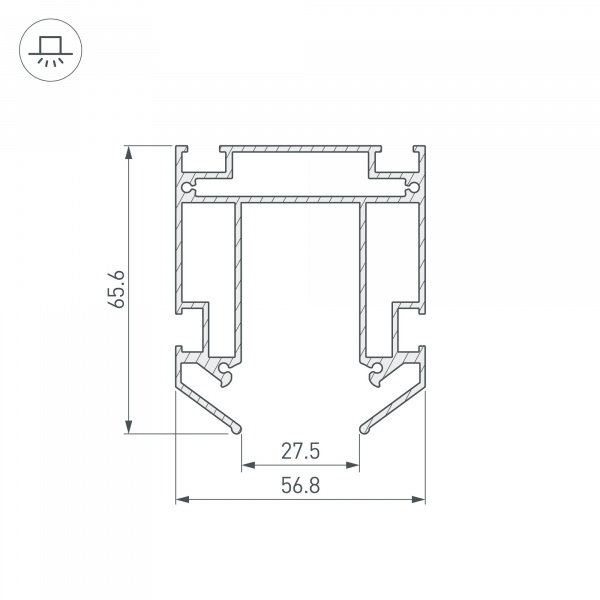 Профиль-держатель Arlight Mag-Stretch-Orient-2000 036147