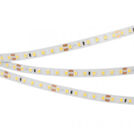 Светодиодная лента RT-A120-8mm 24V Warm3500 (9.6 W/m, IP20, 2835, 5m) (arlight, Открытый)