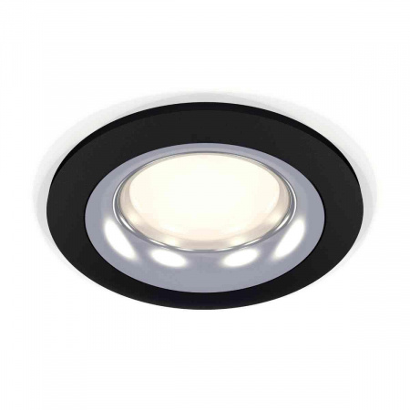 Комплект встраиваемого светильника Ambrella light Techno Spot XC7622003 SBK/PSL черный песок/серебро полированное (C7622, N7012)