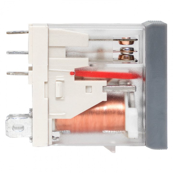 EKF Averes Реле промежуточное с кнопкой и мех. Индикацией RPAt 25/1 12A 24В DC