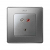Simon 82 Detail Алюминий Накладка Розетки 2RCA (7501092-039)