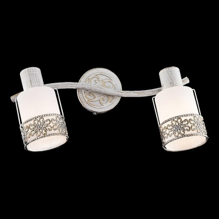 Настенный светильник 20025/2 белый с золотом Eurosvet Silvia