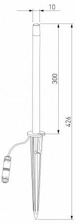 Светильник садово-парковый светодиодный Lumos черный 35168/S черный Elektrostandard Lumos a066688