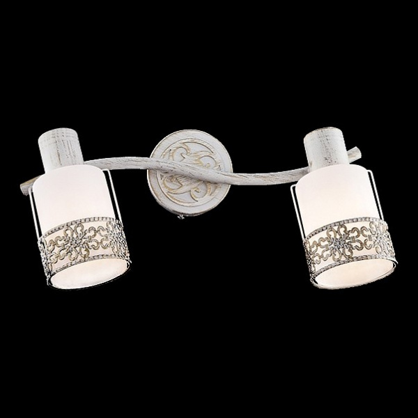 Настенный светильник 20025/2 белый с золотом Eurosvet Silvia