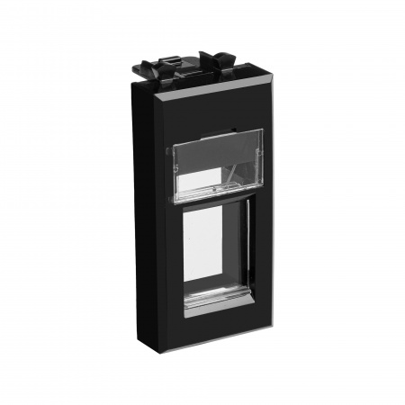 DKC Avanti Черный квадрат Адаптер для Keystone 1 модуль