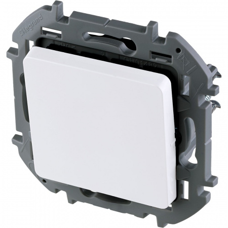 Legrand INSPIRIA Белый Переключатель без фиксации (кнопка) с Н.О./Н.З. контактом 6 A - 250 В