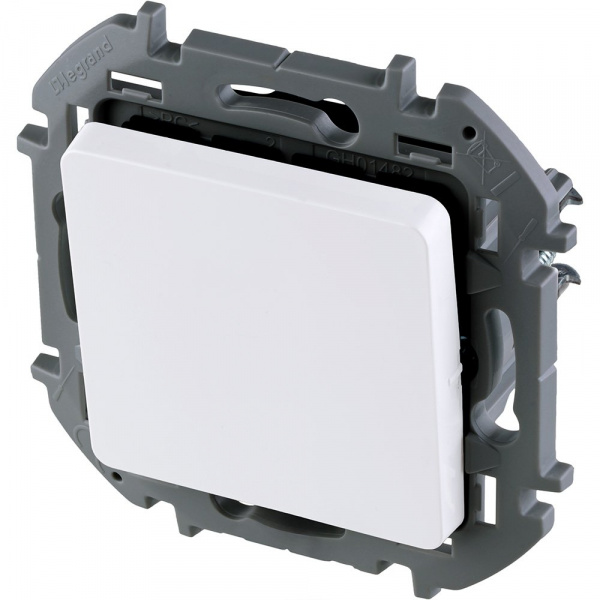 Legrand INSPIRIA Белый Переключатель без фиксации (кнопка) с Н.О./Н.З. контактом 6 A - 250 В