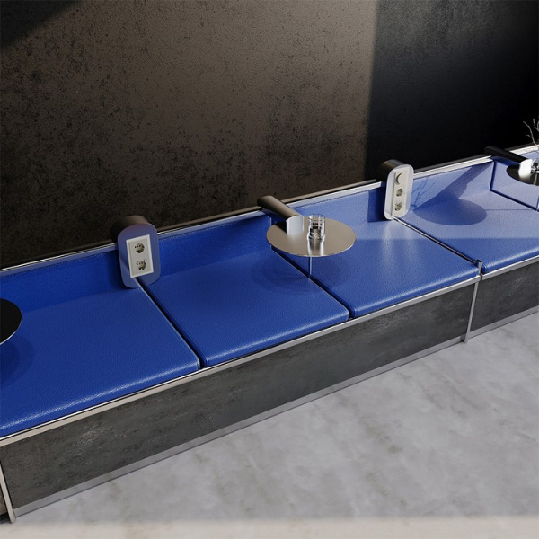 Рамка стеклянная VOLTUM S70 на 3 поста, (шелк, стекло)