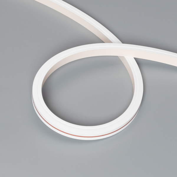 Arlight Лента герметичная MOONLIGHT-TOP-X320-13x12mm 24V Day4000 (5 W/m, IP67, sauna, 5m, wire x1) (Вывод вниз, 3 года)