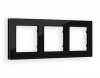 Рамка ALFA Platos (Черный Стекло закаленное натуральное) 3-ая AF380803