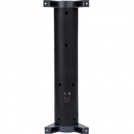 Legrand Revolution Комфорт Черный Удлинитель 4x2К+З с выкл., без кабеля, плоские розетки, фиксируемый поворотный блок