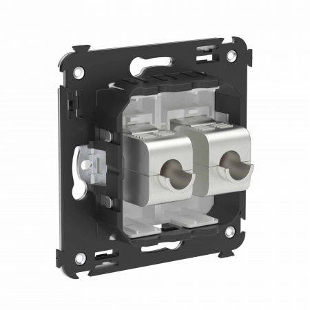 DKC Avanti Компьютерная розетка RJ-45 без шторки в стену, кат.6 двойная экранированная, Белое облако