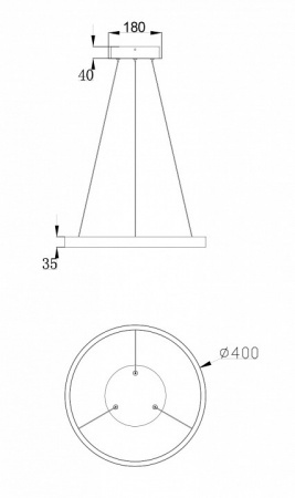 Подвесной светильник MOD058PL-L22W4K Maytoni Rim