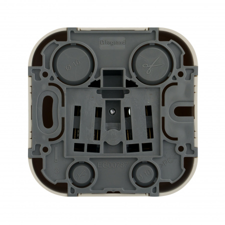 Legrand Quteo Бежевый Розетка б/з