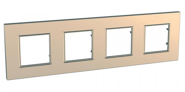Schneider Electric Unica Quadro Медь Рамка 4-ая