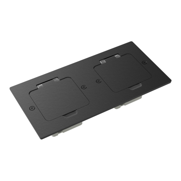 Donel Лючок Surface 4 мод. (2 мод. 45х45 мм.), антрацит, IP44, DFB22MRAN
