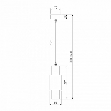 Подвесной светильник 50204/1 LED белый / серебро Eurosvet Bento
