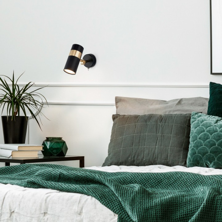 Настенный светильник 20096/1 черный / золото Eurosvet Viero