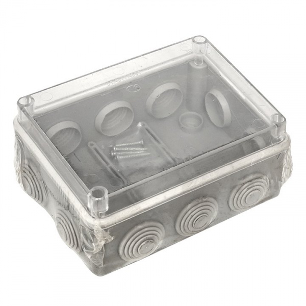 EKF PROxima Коробка распаячная КМР-050-041пк пылевлагозащищенная,10 мембранных вводов, уплотнительный шнур, прозрачная крышкой (150х110х70)